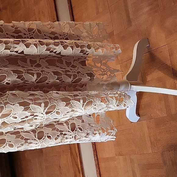 Formal dress beige and tan or off white - Picture 2 of 7